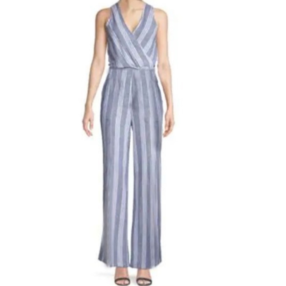 HOST PICK!! Supply & Demand Dee Pinstripe Linen Blend Jumpsuit